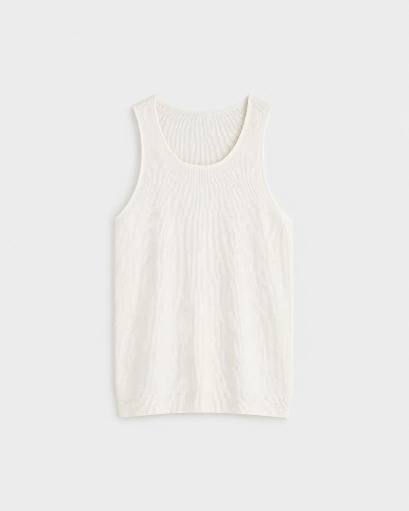  WHITE KNIT TANK 