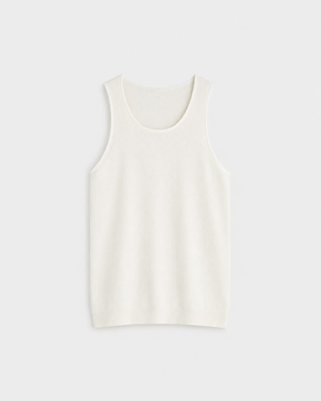  WHITE KNIT TANK 