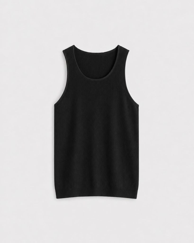  BLACK KNIT TANK 