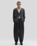  GREY REVERSED LIGHTWEIGHT CARDIGAN 