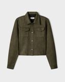  MOSS SUEDE CROPPED JACKET 