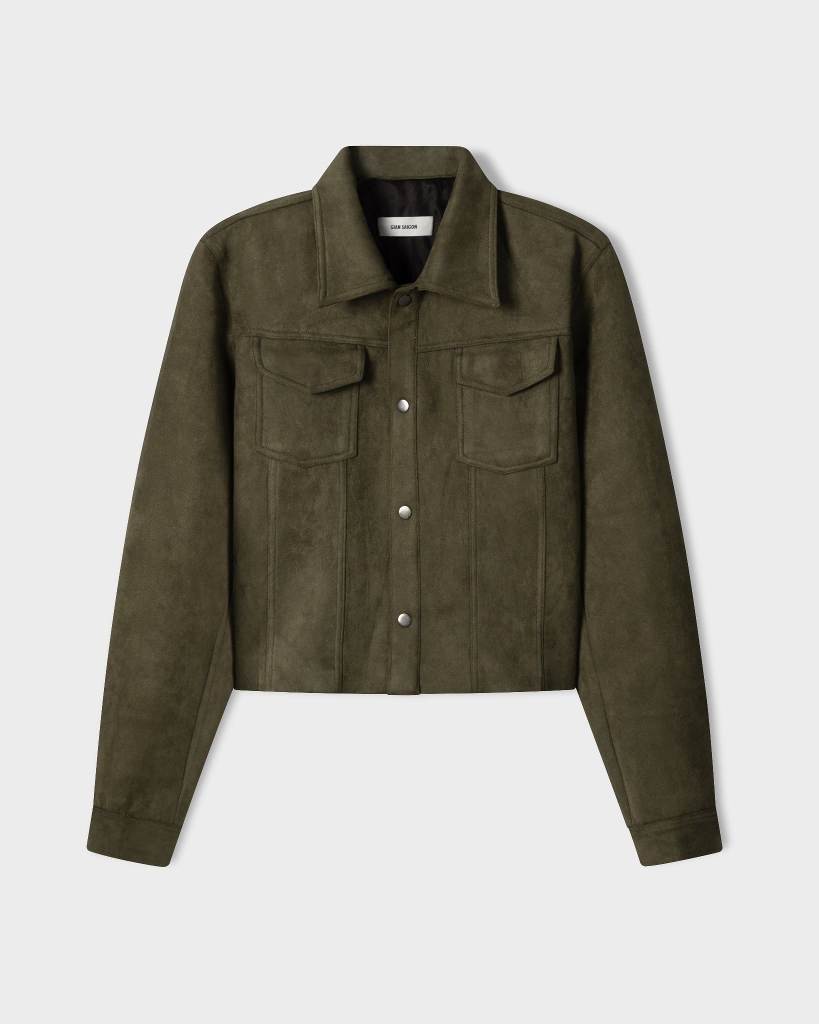  MOSS SUEDE CROPPED JACKET 