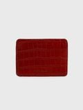  LEATHER CARD HOLDER IN RED 