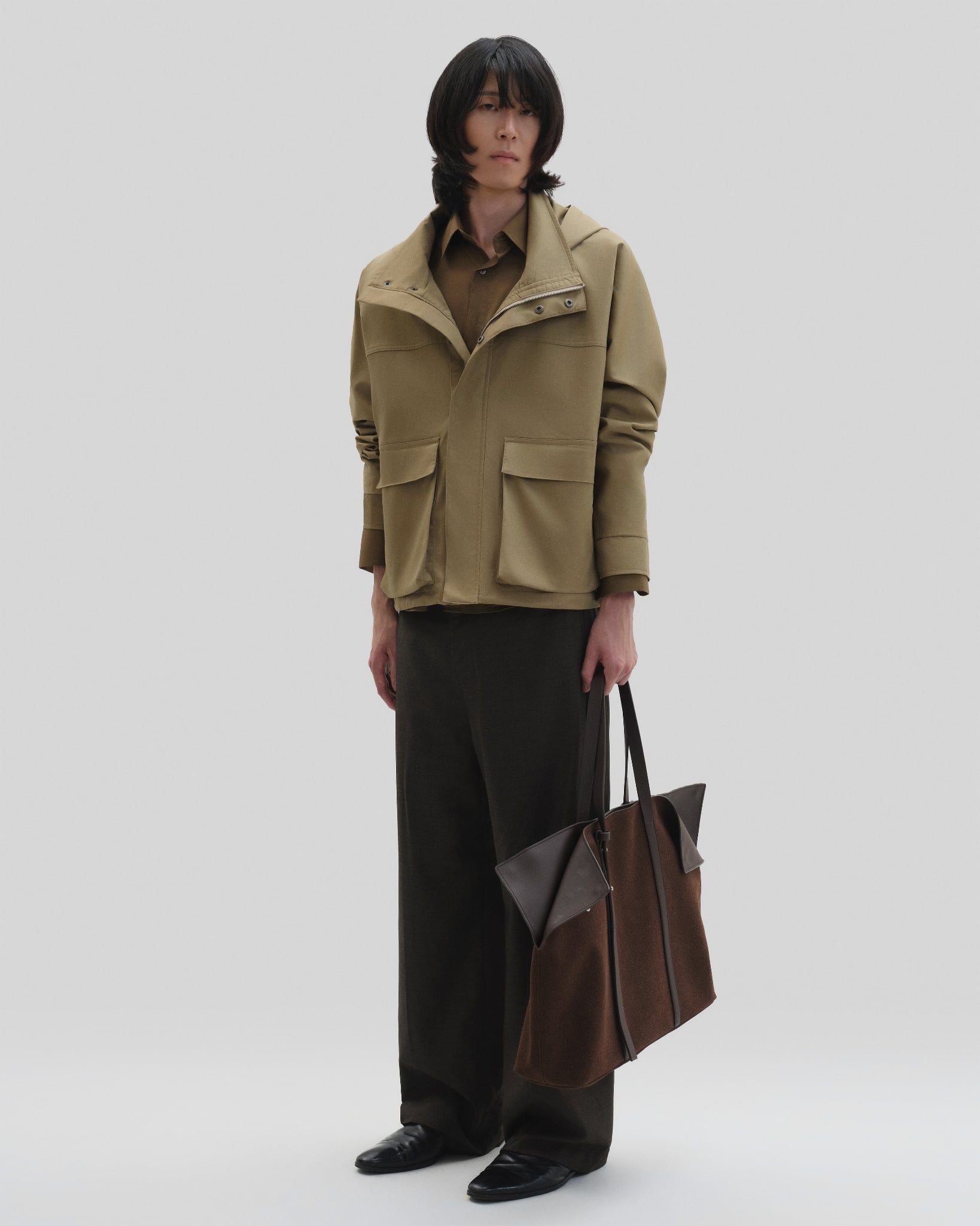 BEIGE LIGHTWEIGHT HOODED JACKET 
