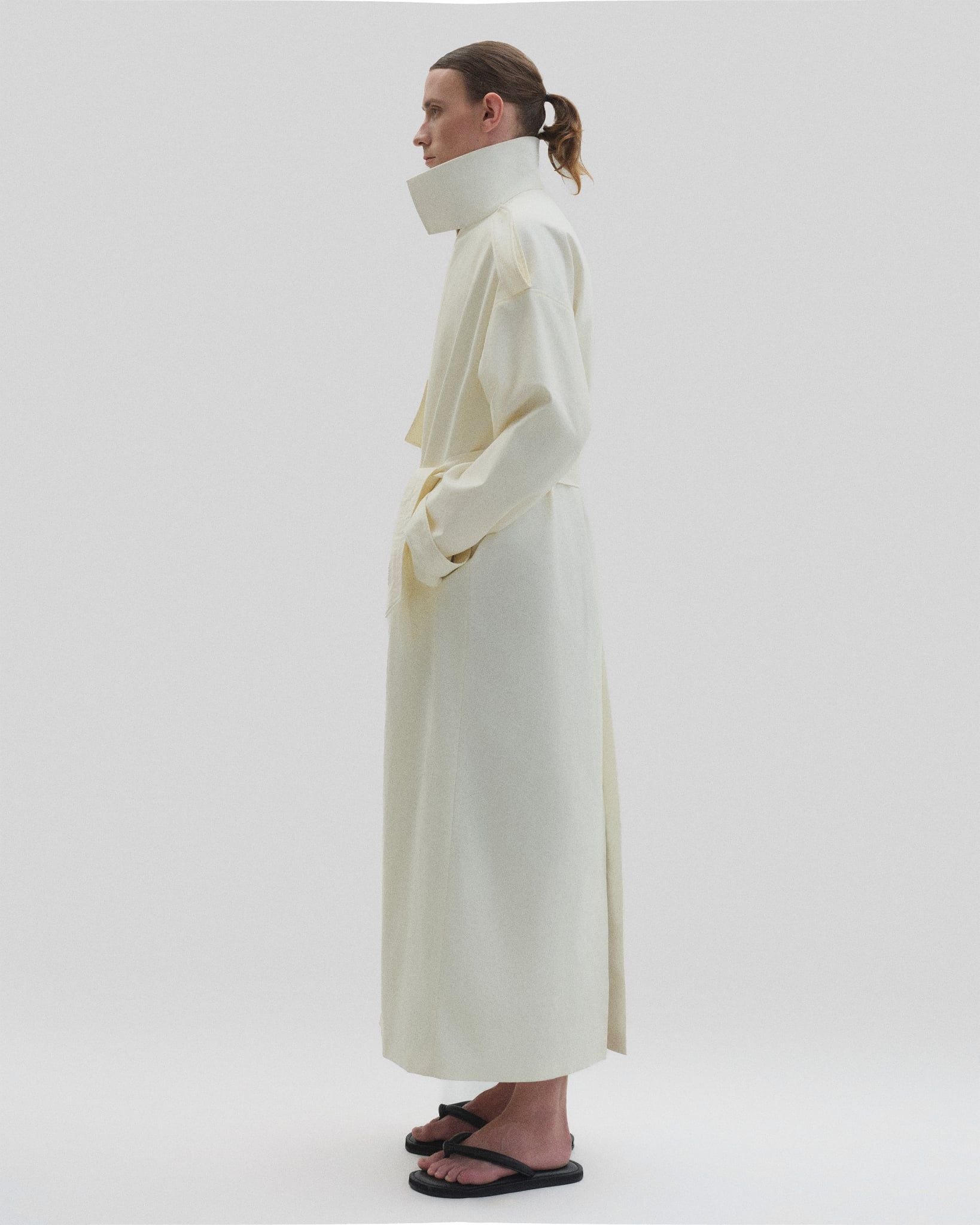  CREAM LIGHTWEIGHT TRENCH COAT 
