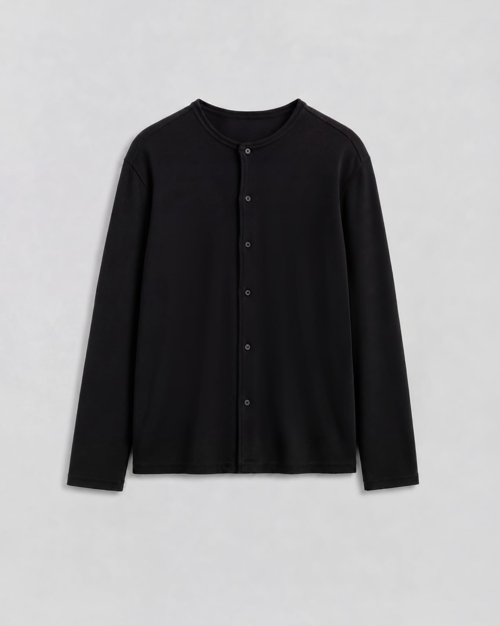  BLACK REVERSED LIGHTWEIGHT CARDIGAN 