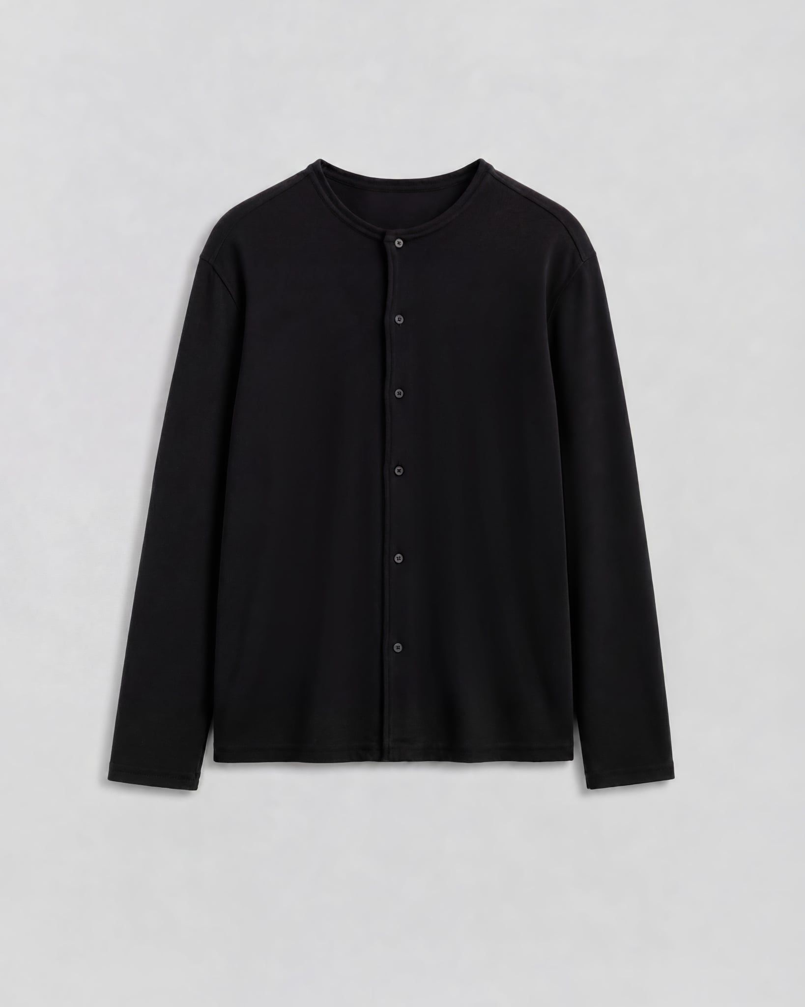  BLACK REVERSED LIGHTWEIGHT CARDIGAN 