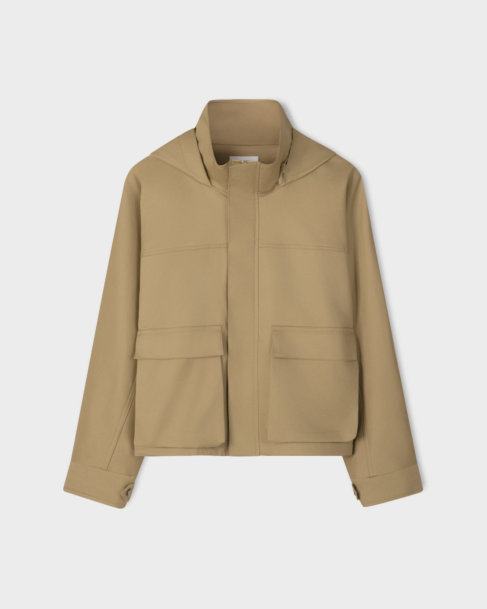  BEIGE LIGHTWEIGHT HOODED JACKET 