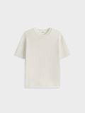  CREAM FIT KNITTED T-SHIRT 