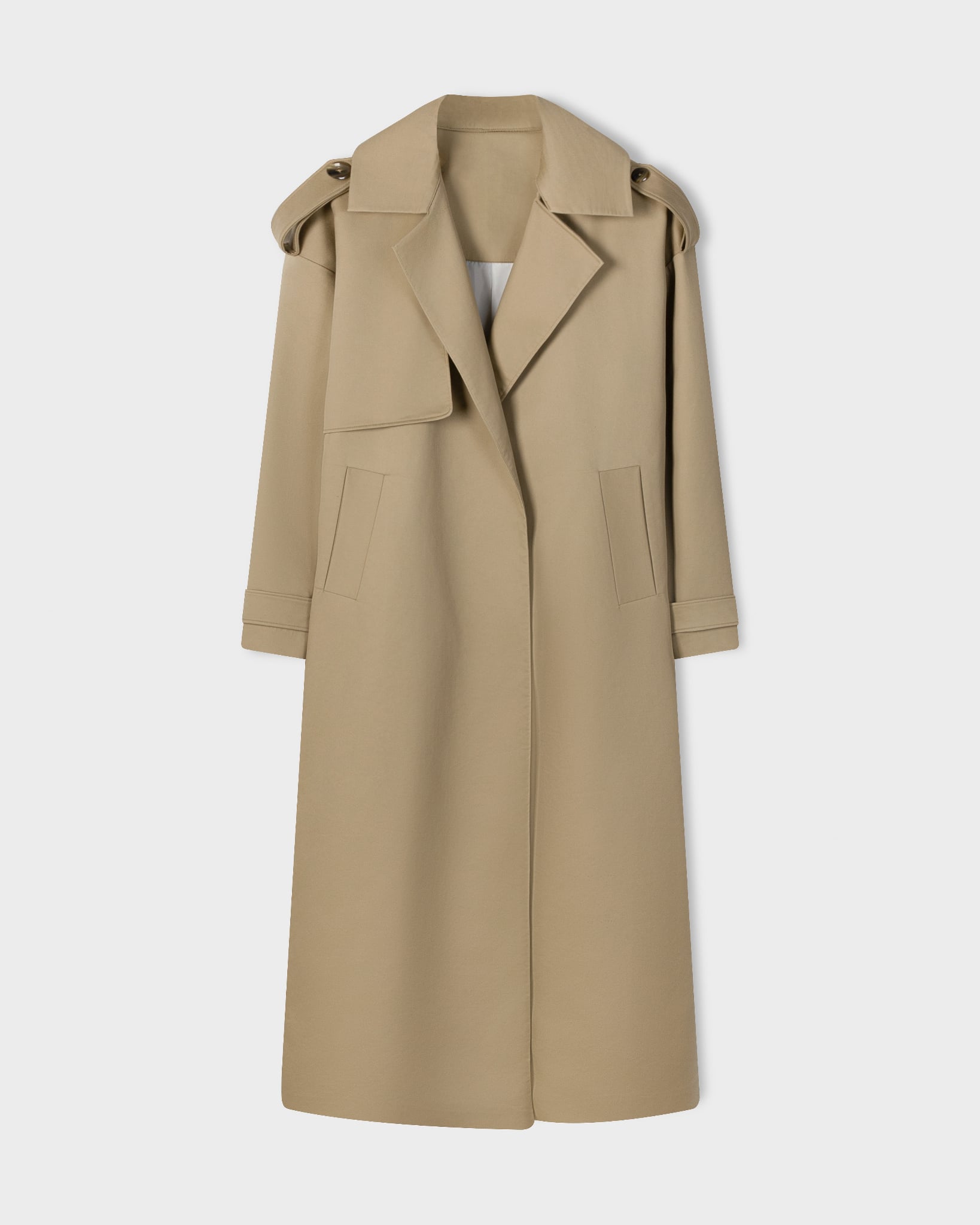  BEIGE LIGHTWEIGHT TRENCH COAT 