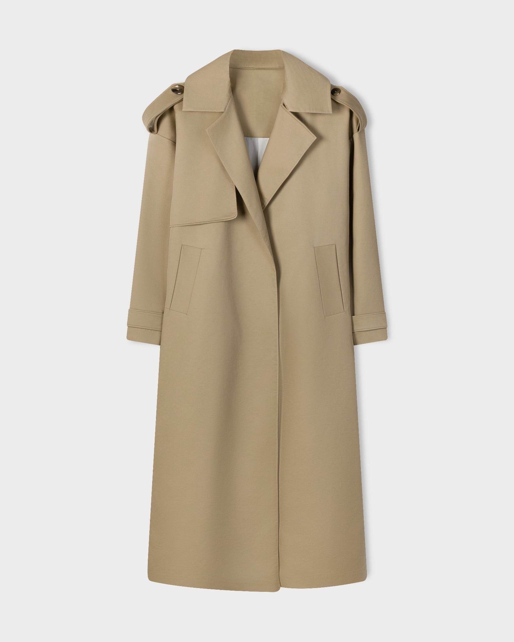  BEIGE LIGHTWEIGHT TRENCH COAT 