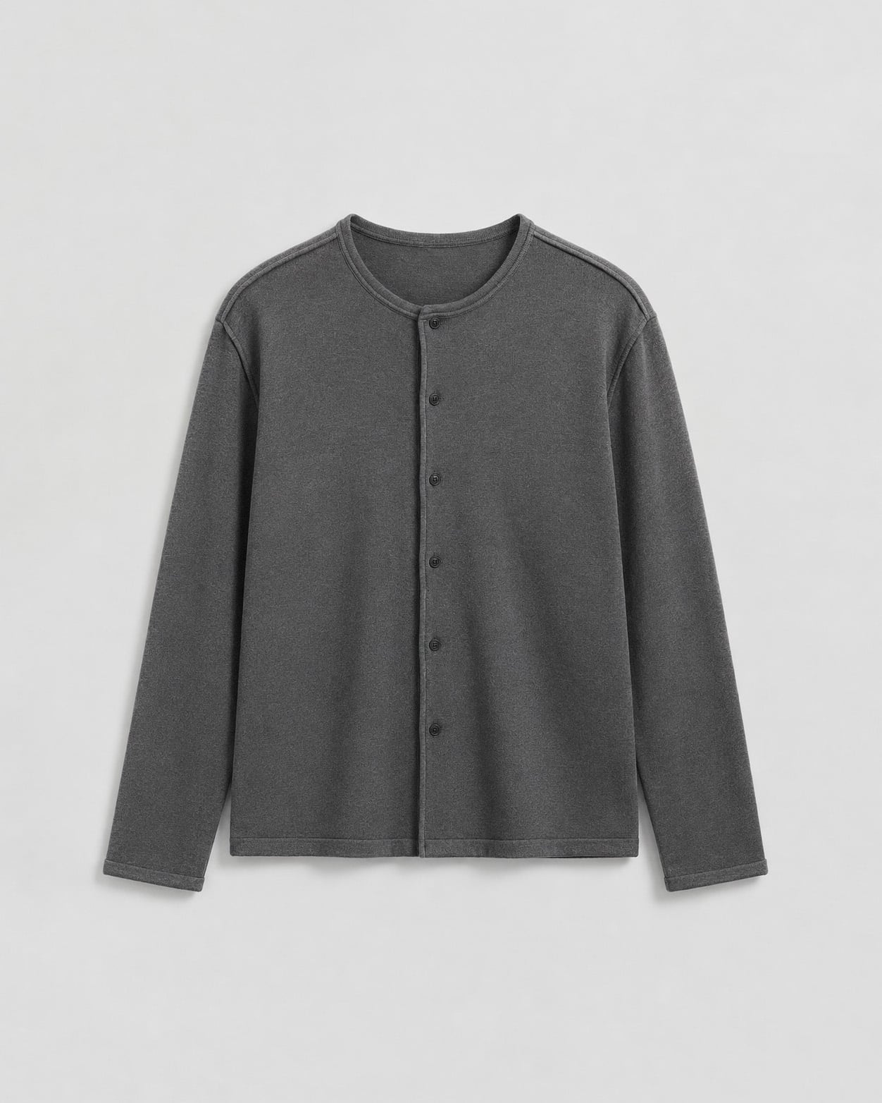  GREY REVERSED LIGHTWEIGHT CARDIGAN 