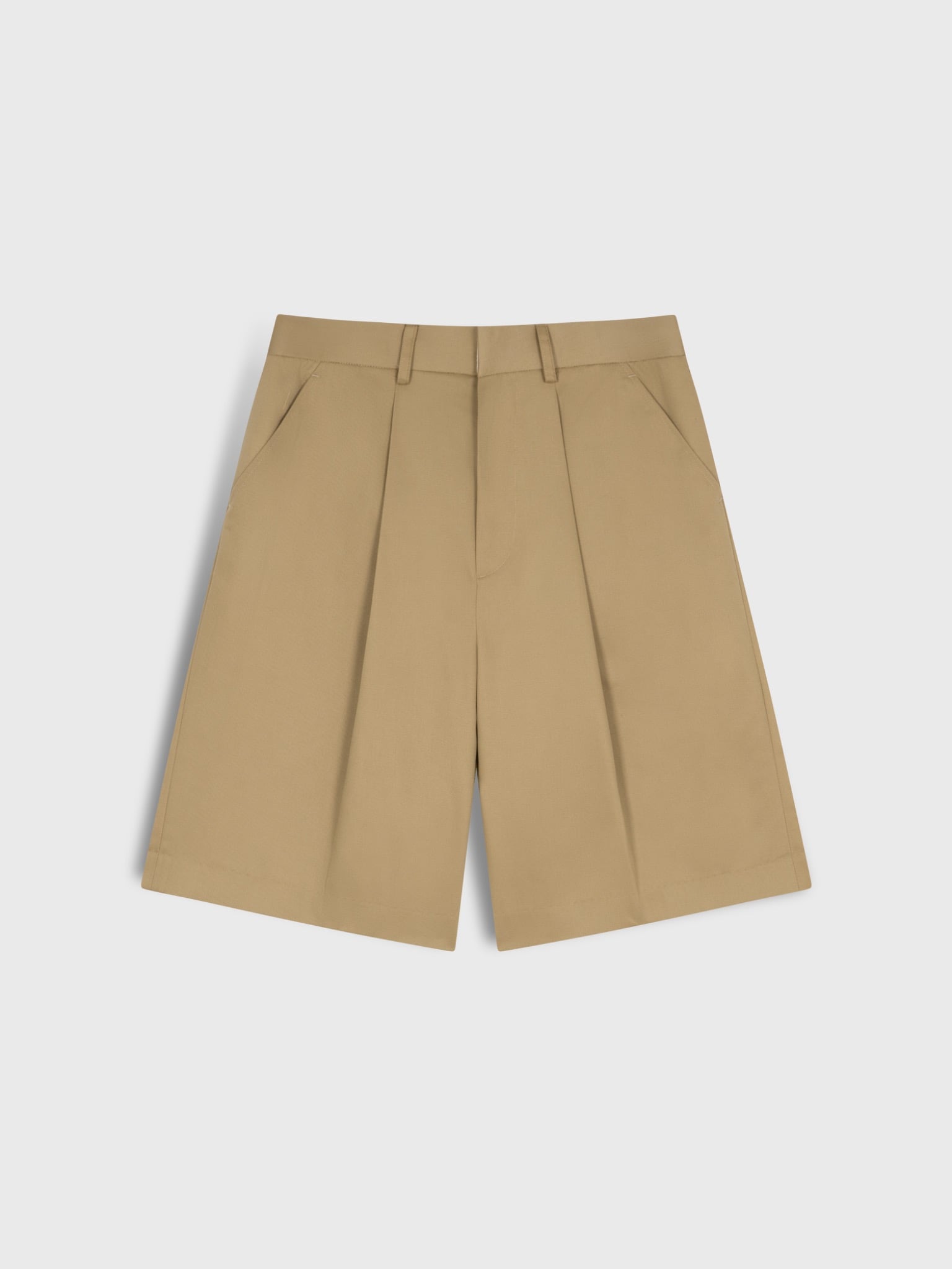  BEIGE ARCH BERMUDA SHORTS 
