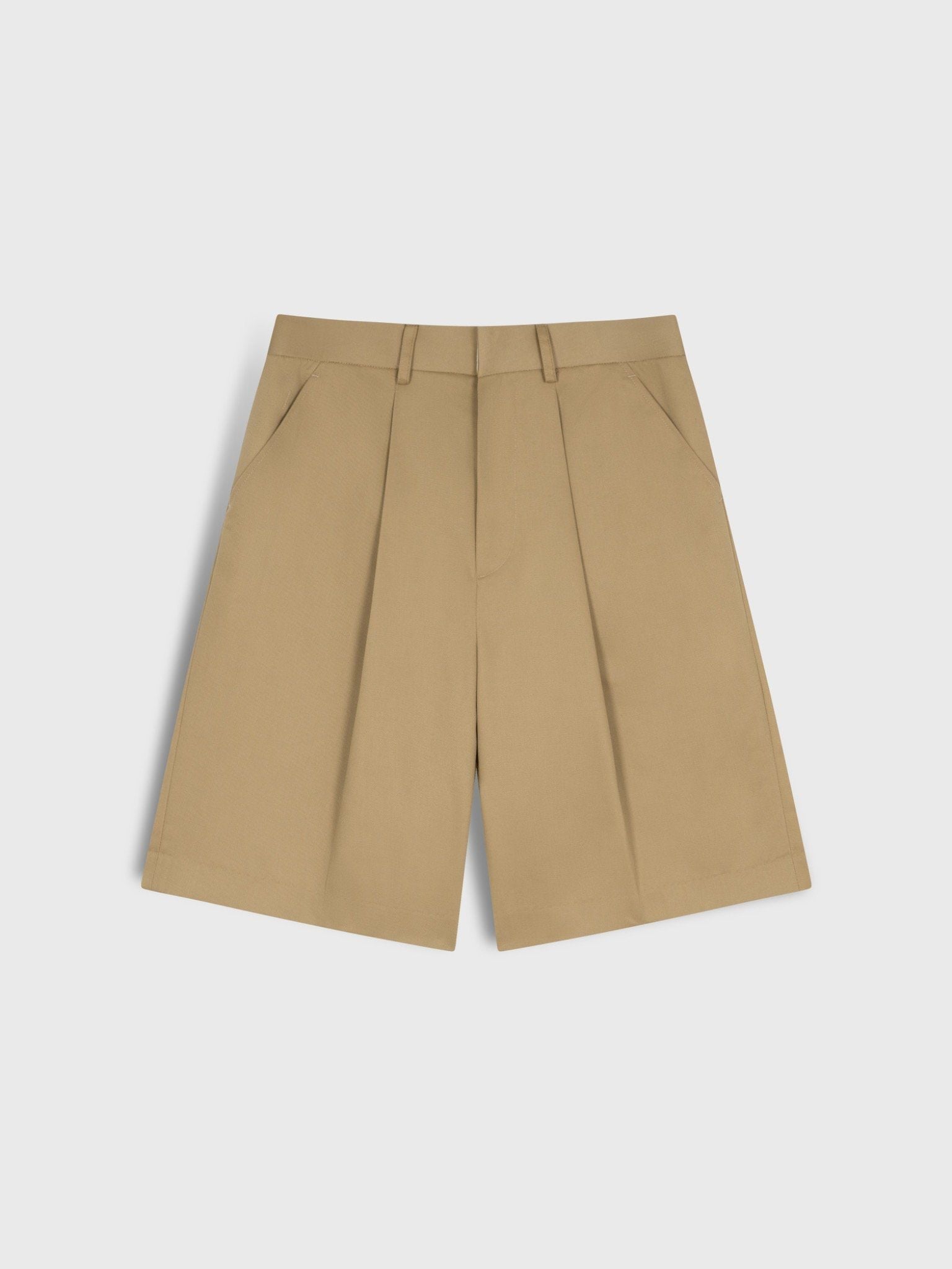  BEIGE ARCH BERMUDA SHORTS 