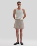  STRIPED LINEN BOXER SHORTS 