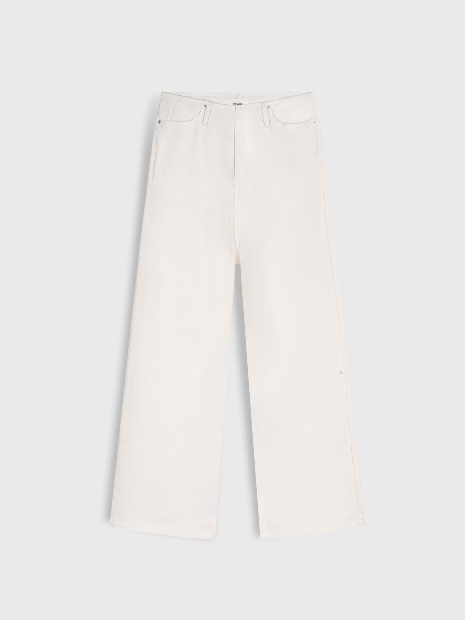  CREAM CLEAN WAIST STRAIGHT FIT JEANS 