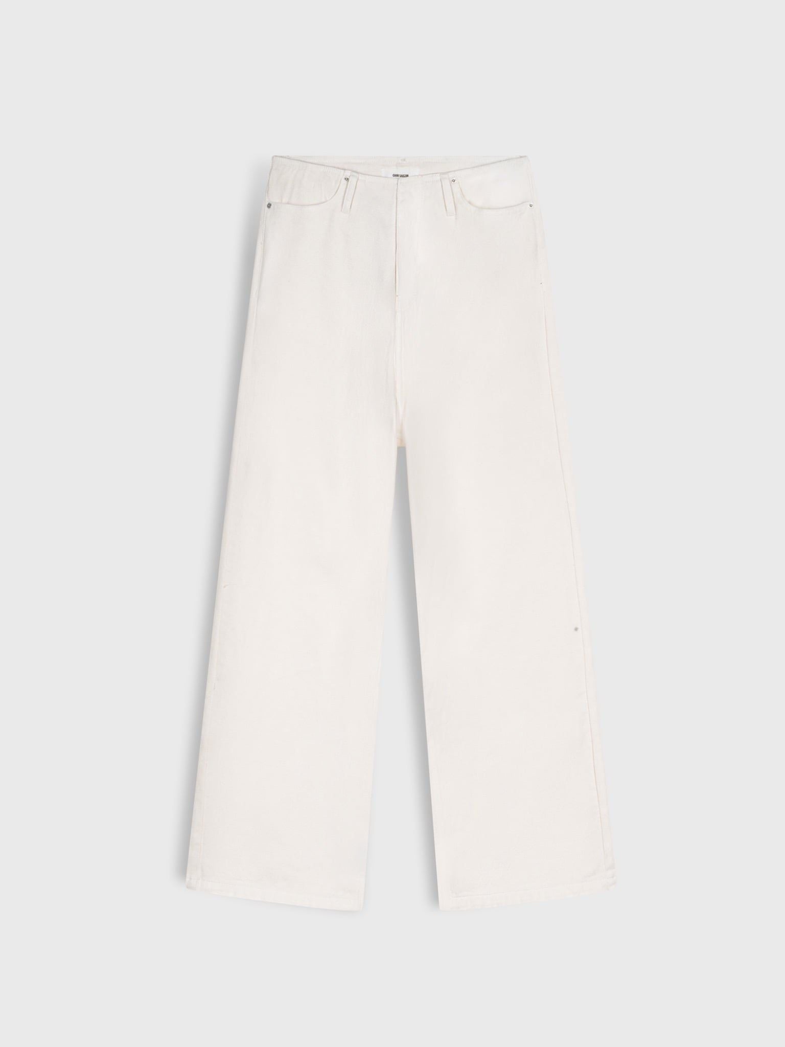  CREAM CLEAN WAIST STRAIGHT FIT JEANS 