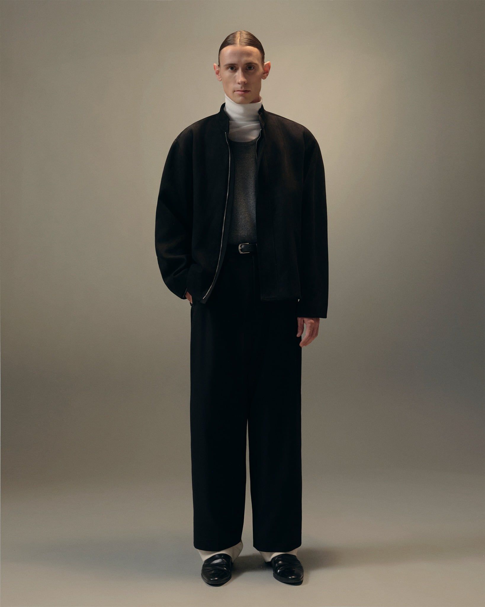  BLACK FAUX SUEDE JACKET 