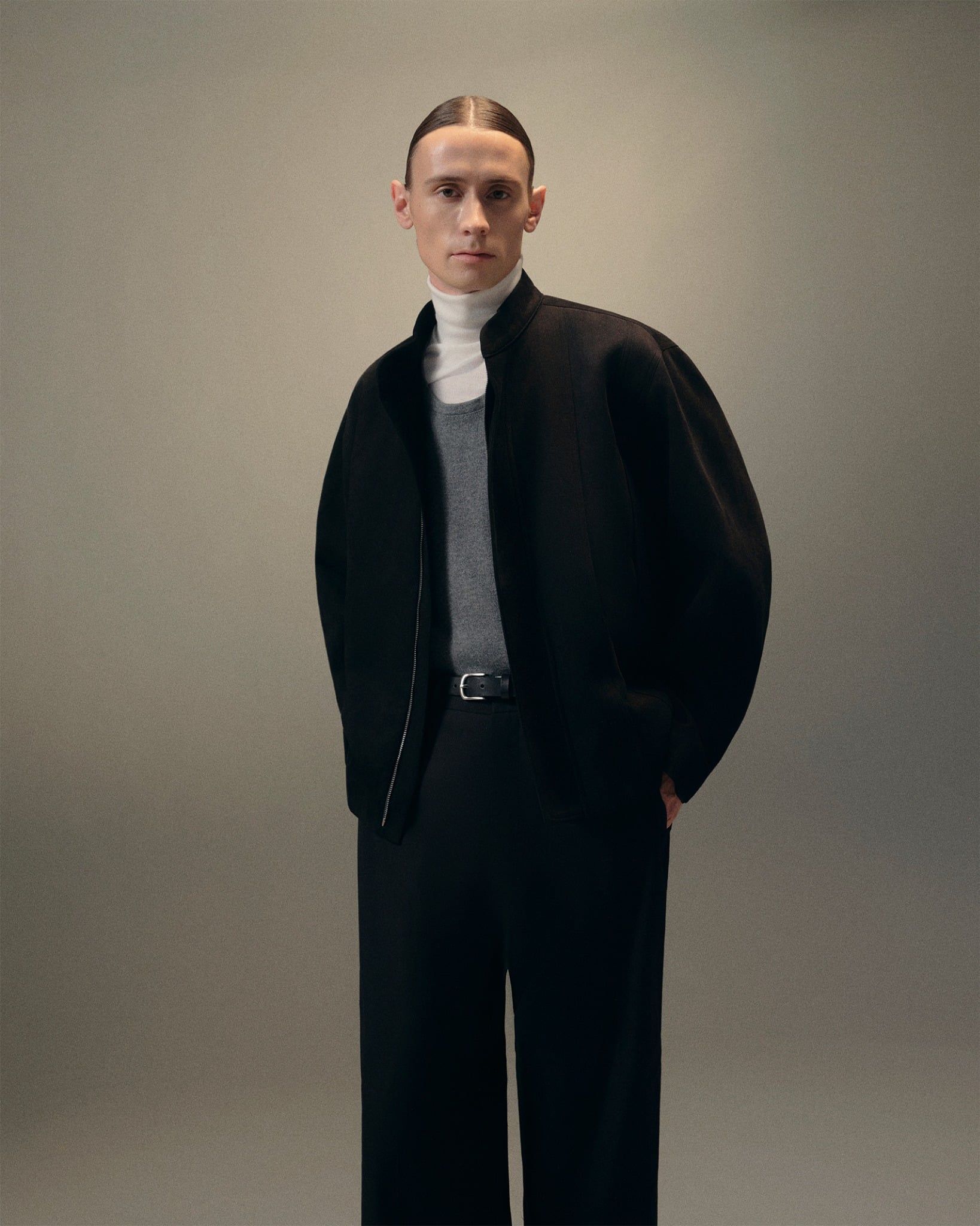  BLACK FAUX SUEDE JACKET 