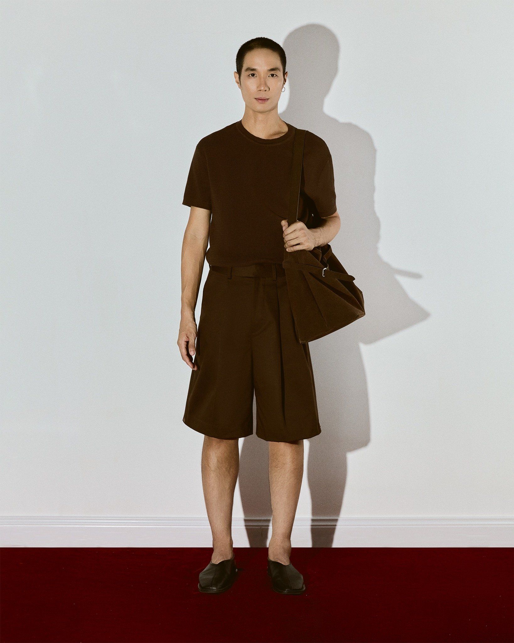  CACAO FIT KNITTED T-SHIRT 