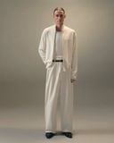  CREAM KNIT ZIP CARDIGAN 