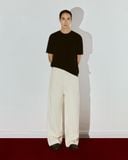  BLACK FIT KNITTED T-SHIRT 