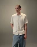  CREAM REFINED KNIT SHIRT 