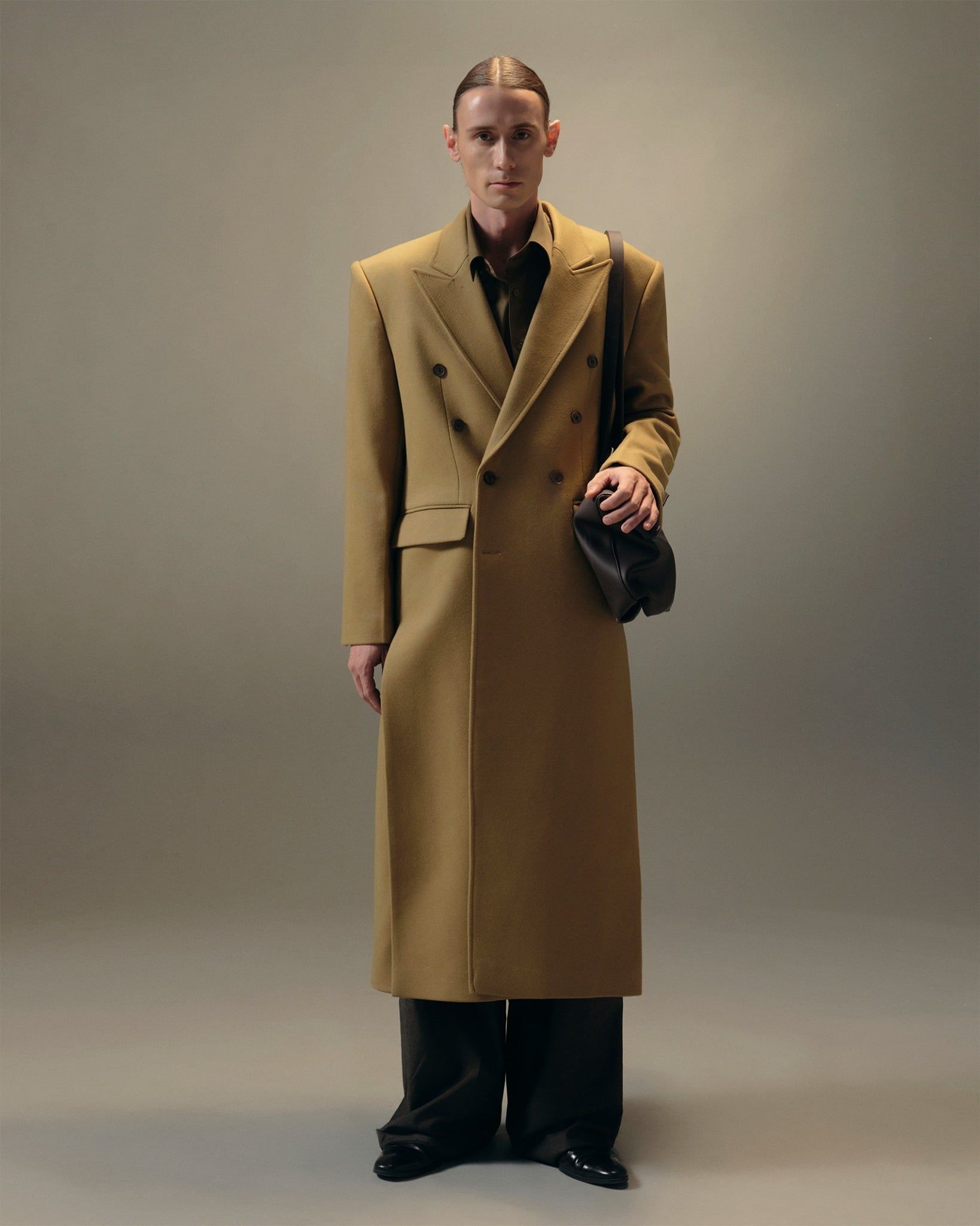  WOOL RIFT COAT 