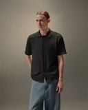  BLACK REFINED KNIT SHIRT 