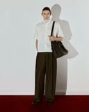  WHITE SHORT-SLEEVE POPLIN SHIRT 