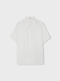  WHITE SHORT-SLEEVE POPLIN SHIRT 