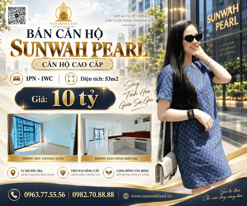  Bán căn hộ Sunwah Pearl 1 phòng ngủ 53 m2 - Không gian sống bình yên 