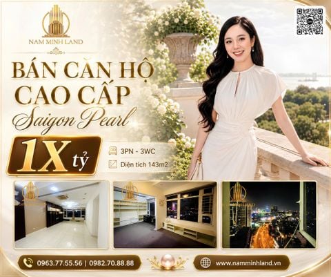  Bán căn hộ Saigon Pearl 3 Phòng ngủ 143m2 - Layout đẹp, giá tốt 