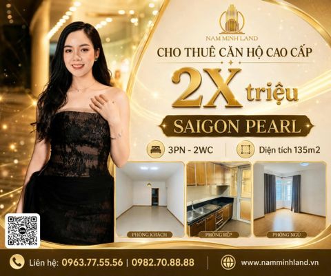  Cho thuê căn hộ Saigon Pearl 3 phòng ngủ 135m2 - Nhà đẹp, dọn vào ở ngay 