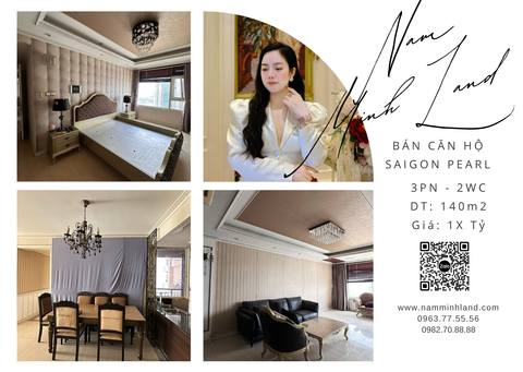  Bán căn hộ Saigon Pearl 3 Phòng ngủ 140m2 - Tầm view đẹp nhất dự án 