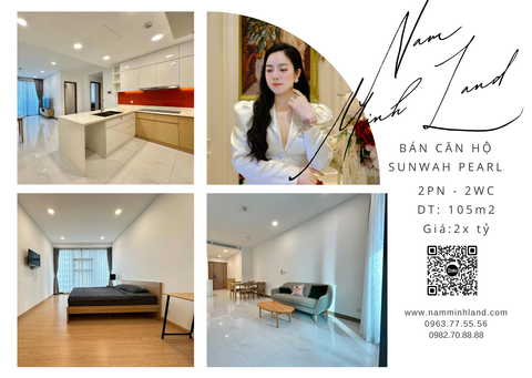  Bán căn hộ Sunwah Pearl 2 phòng ngủ 105m2, trục GH-10 - Căn hộ view sông thoáng đãng cực đẹp 