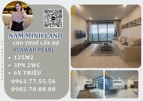  Cho thuê căn hộ Sunwah Pearl 3 phòng ngủ 125m2- View sông tỷ đô đang chờ bạn 