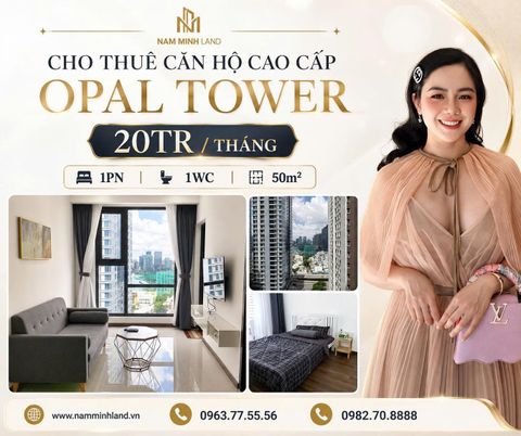  Opal Tower- Cho thuê căn hộ 1 phòng ngủ 50m2 - View quận 1, đầy đủ nội thất tiện nghi, thoáng rộng rãi. 