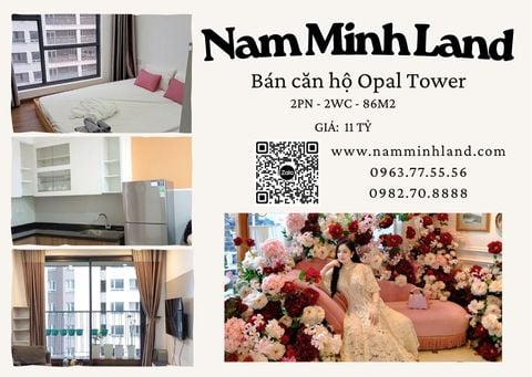  Bán căn hộ Opal Tower 2 Phòng ngủ 86m2 - Tầng thấp, view nội khu 
