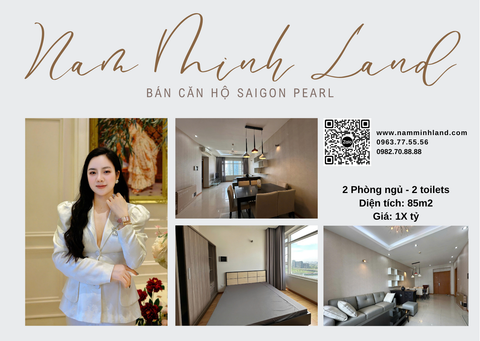  Bán căn hộ Saigon Pearl 2 Phòng ngủ 85m2 - view sông thoáng mát 