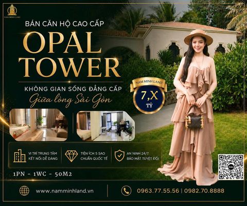  Opal Tower- Bán căn hộ 1 phòng ngủ 50m2, view tòa Mariana, nội thất mới toanh đầy đủ tiện nghi, siêu thoáng. 
