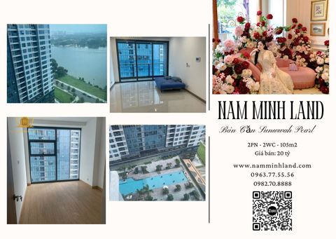  Bán căn hộ Sunwah Pearl 2 Phòng ngủ 105m2 - Tầng cao, view sông thoáng mát, 