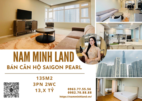  Bán căn hộ Saigon Pearl 3 Phòng ngủ 135m2 - Tầng cao view đẹp 