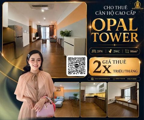 Cho thuê căn hộ Opal Tower- Cho thuê căn hộ 1 phòng ngủ 50m2, view nhìn về quận 1, nội thất mới toanh đầy đủ tiện nghi. 