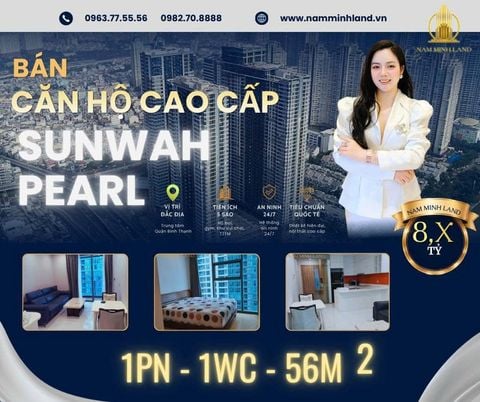  Bán căn 1PN Sunwah Pearl full nội thất, giá tốt, dọn vào ngay 