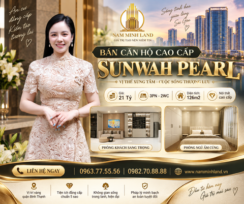  Bán căn hộ Sunwah Pearl 3 phòng ngủ 126m2 - Không gian sống lý tưởng 