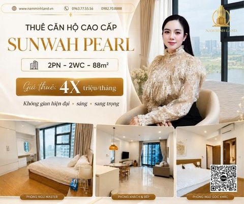  Sunwah Pearl - Cho thuê căn hộ 2 phòng ngủ - View hồ bơi, nội khu yên tĩnh 
