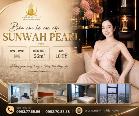  Bán căn hộ Sunwah Pearl 1 phòng ngủ 56m2 - View thoáng đãng ngắm nhìn Quận 1 