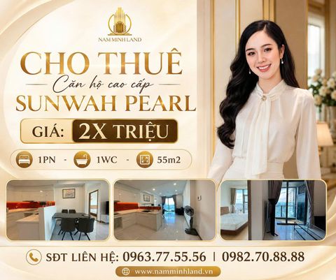  Cho thuê căn hộ Sunwah Pearl 1PN- 56m2, nhà sẵn sàng vào ở – giá thuê tốt 