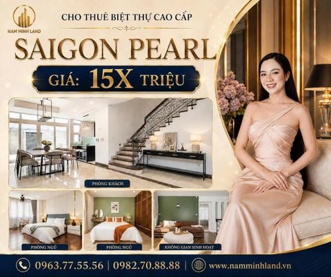  Saigon Pearl - Cho thuê Biệt thự - Villa Saigon Pearl View Đẹp – Không gian riêng tư tuyệt đối 